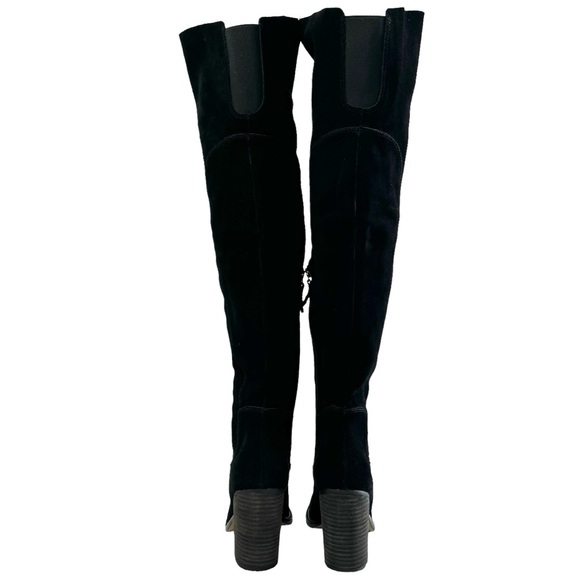 NWOT Kelsi Dagger Brooklyn Logan Black Suede Over The Knee Boots Size 6.5 - Picture 7 of 16